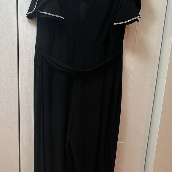 BRAND NEW FRANK LYMAN WOMAN'S JUMPSUIT BLACK SIZE 14 MADE IN CANADA - Picture 8 of 8